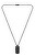Nadčasový čierny pánsky náhrdelník Vojenská známka Orlado 1580356