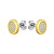 Charmante vergoldete Ohrringe mit Zirkonen 1580297