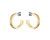 Cercei rotunzi eleganți placați cu aur 1580522