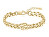 Elegante bracciale placcato oro Double B 1580622
