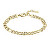 Elegante bracciale placcato in oro Double B 1580635