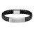 Trendy bracciale in pelle intrecciata Lander 1580178