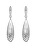Elegáns ezüst fülbevalók gyémántokkal  Quest finom Teardrop DE655