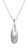 Elegantní stříbrný náhrdelník s diamantem Quest DP831 (řetízek, přívěsek)