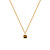 Zarte vergoldete Halskette mit Tigerauge und Diamant Gemstones DN199