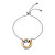 Luxusní tricolor náramek s diamanty Trio DL707