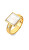 Pozlátený prsteň s diamantom a perleťou Jac Jossa Soul DR247