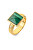 Pozlátený prsteň s malachitom a diamantom Jac Jossa Hope DR248