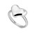 Pôvabný strieborný prsteň s diamantom Desire DR275