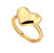 Romantický pozlacený prsten s diamantem Jac Jossa Soul DR277