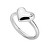 Romantický strieborný prsteň s diamantom Desire DR274