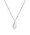 Slušivý stříbrný náhrdelník s diamantem Tide DP997