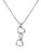 Romantica collana in argento Trio Triple Heart DP835 (catena, pendente)
