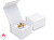 Biela darčeková krabička na prsteň alebo náušnice VG-3/AW