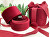 Rote Geschenkbox für einen Ring mit Schleife LTR-3/P/A7