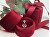 Cutie cadou roșie pentru lănțișor cu panglică LTR-3/S/A7