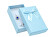 Světle modrá krabička s puntíky na soupravu šperků KK-6/A15