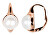 Bronzové náušnice s pravými perlami JL0533