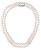 Dvojitý/dvojradový náhrdelník z pravých bielych perál JL0656
