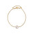 Bracciale raffinato placcato oro con vera perla JL0711