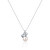 Nežný náhrdelník s pravou perlou a zirkónmi JL0749 (retiazka, prívesok)
