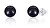 Peckové náušnice z pravých černých perel JL0707