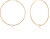 Pozlacené náušnice kruhy s pravými bílými perlami JL0639