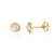 Vergoldete Silber Ohrringe mit Opal JL0615