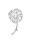 Překrásná brož s perlou 2v1 Pampeliška JL0664
