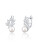Wunderschöne Silberohrringe mit echten Perlen und Zirkonen JL0719