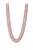 Bájos háromsoros nyaklánc valódi rózsaszín folyami gyöngyből JL0671