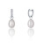 Stříbrné kruhové náušnice á la vévodkyně Kate s pravou perlou a zirkony 3v1 JL0685