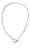 Trendy oceľový náhrdelník s pravými riečnymi perlami JL0788