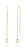 Elegante lange vergoldete Ohrringe mit Zirkonen SVLE1846X75GO00