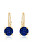 Sanfte vergoldete Ohrringe mit blauen Zirkonen SVLE0620XH2GM00