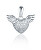 Népszerű ezüst szív medál szárnyakkal SVLP1142X61BI00