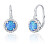 Bájos ezüst fülbevaló kék opállal SVLE0412SH2O200