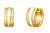 Orecchini a cerchio placcati oro con zirconi SVLE1712XH2GO00