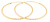 Orecchini placcati oro a forma di cerchi SVLE0215XD5GO