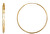 Pozlacené stříbrné náušnice kruhy SVLE0209XD5GO