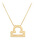 Pozlacený náhrdelník s přívěskem Váhy SVLN0195XH2GOVA