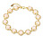 Elegante bracciale placcato in oro con opali sintetici SVLB0412SH2OG17