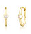 Romantische vergoldete ovale Ohrringe SVLE1735XH2GO00