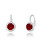 Stříbrné náušnice s červenými zirkony SVLE0986XH2R100