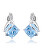 SVLE0219SH8M300 ezüst fülbevaló kék cirkónium kövekkel