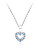 Collana da ragazza in argento Cuore con zirconi SVLN0434SH2BM38 (catena, ciondolo)