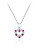 Collana da ragazza in argento Cuore con zirconi SVLN0434SH2RO38 (catena, ciondolo)