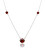 Collana in argento con opale sintetica rossa SVLN0309XH2O642