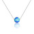 Stříbrný náhrdelník s modrým opálem SVLN0166XF6O300