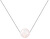Stříbrný náhrdelník s růžovým syntetickým opálem SVLN0166XF6O100